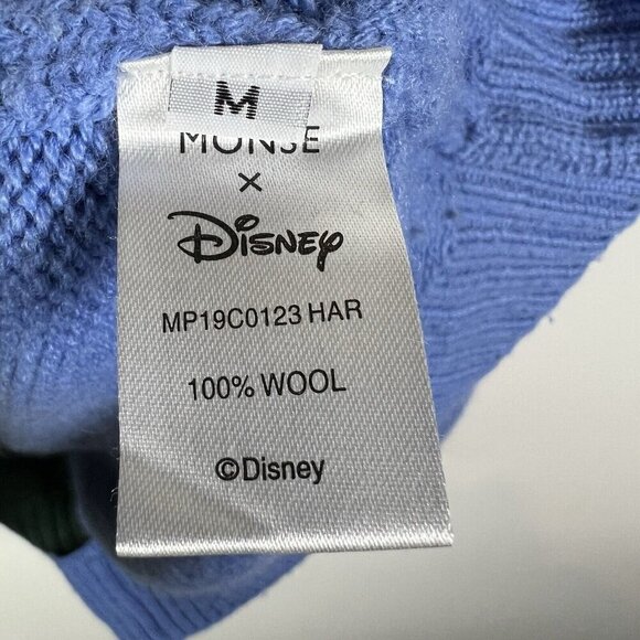RARE Monse X Disney Pluto & Goofy Asymmetrical Staggered Wool‎ Sweater Women’s M - Picture 8 of 10